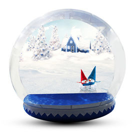 Человеческий глобус снега снежного кома размера/гигантский раздувной глобус рождества для фестиваля