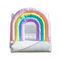 Хвастун радуги на открытом воздухе партии брезента PVC арендный раздувной с домом прыжка детей скольжения комбинированным