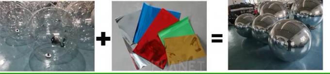 Гигантский переливающийся подвесной сферический плавающий рекламный зеркальный шар надувной зеркальный баллон из ПВХ 5