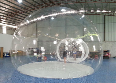 Гигантское предохранение огня шатра пузыря ПВК раздувное для располагаться лагерем и торговой выставки