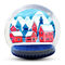 Двойник глобуса снега крупного плана рождества рекламы изготовленный на заказ и учетверяет сшитый
