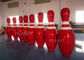 Штыри боулинга крупного плана красного цвета 2м ОЭМ высокорослые гигантские для игры спорта снега
