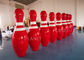 Штыри боулинга крупного плана красного цвета 2м ОЭМ высокорослые гигантские для игры спорта снега