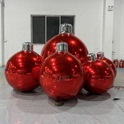 quality Гигантские рождественские надувные украшения рождественских шаров зеркальные шары висящие надувные зеркальные эффекты украшения шары factory